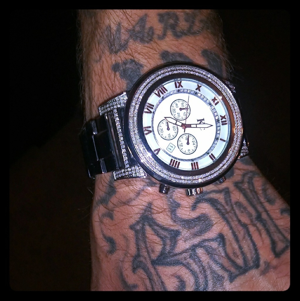 SOLD**** KC Diamond Watch Stainless Steel